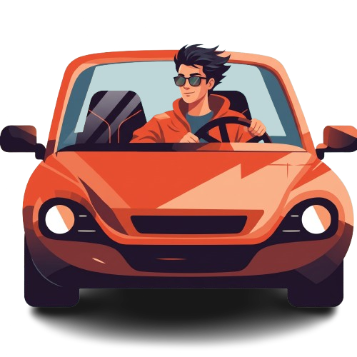 Boy Driving Car