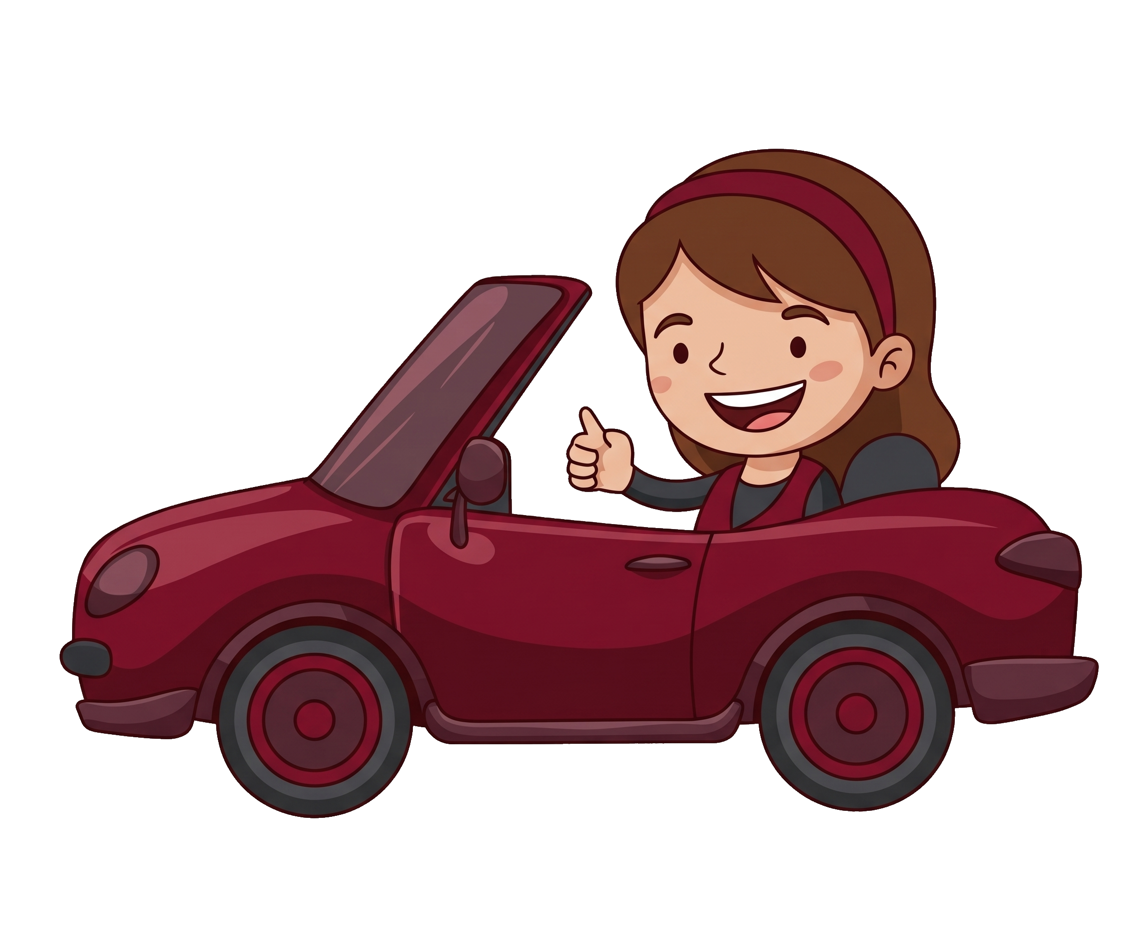Girl Driving Car
